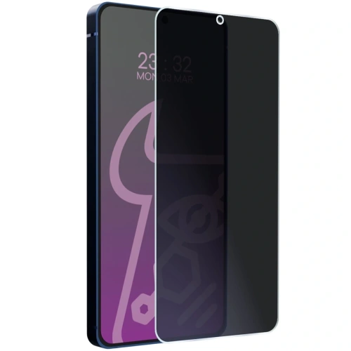 Prywatyzujące szkło hybrydowe Bizon Glass Mule Shadow do Samsung Galaxy S25 Plus matowe