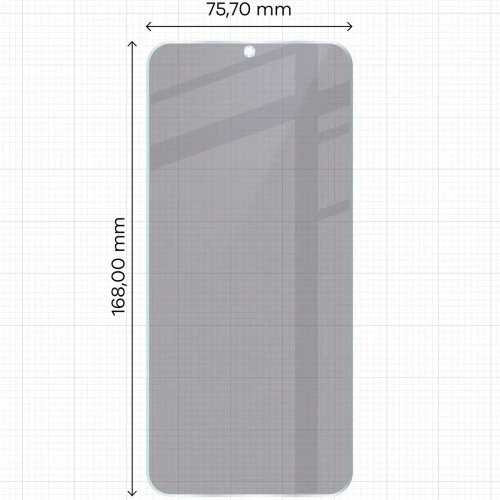 Prywatyzujące szkło hybrydowe Bizon Glass Mule Shadow do Xiaomi POCO C85 4G matowe