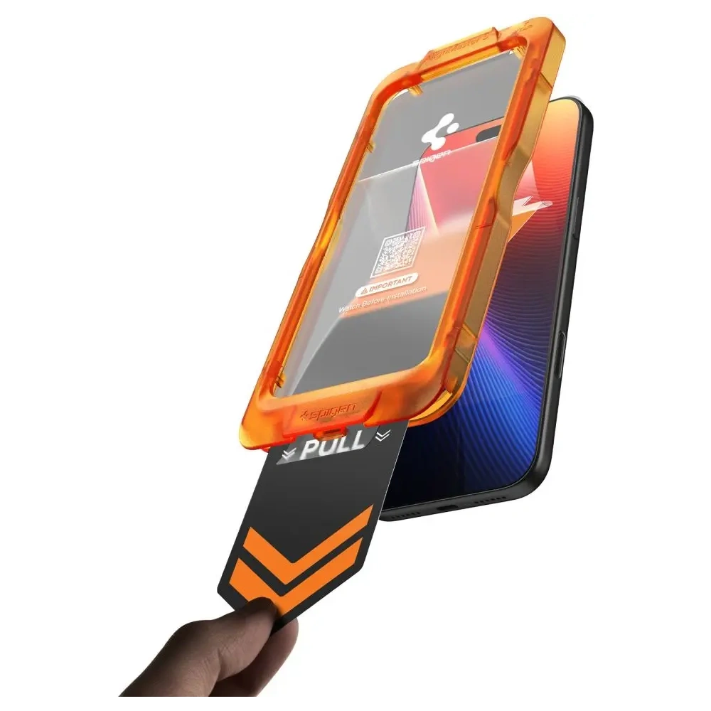 Szkło hartowane Spigen Alm Glas.tr Slim do Apple iPhone 17 Pro Clear [3 PACK]