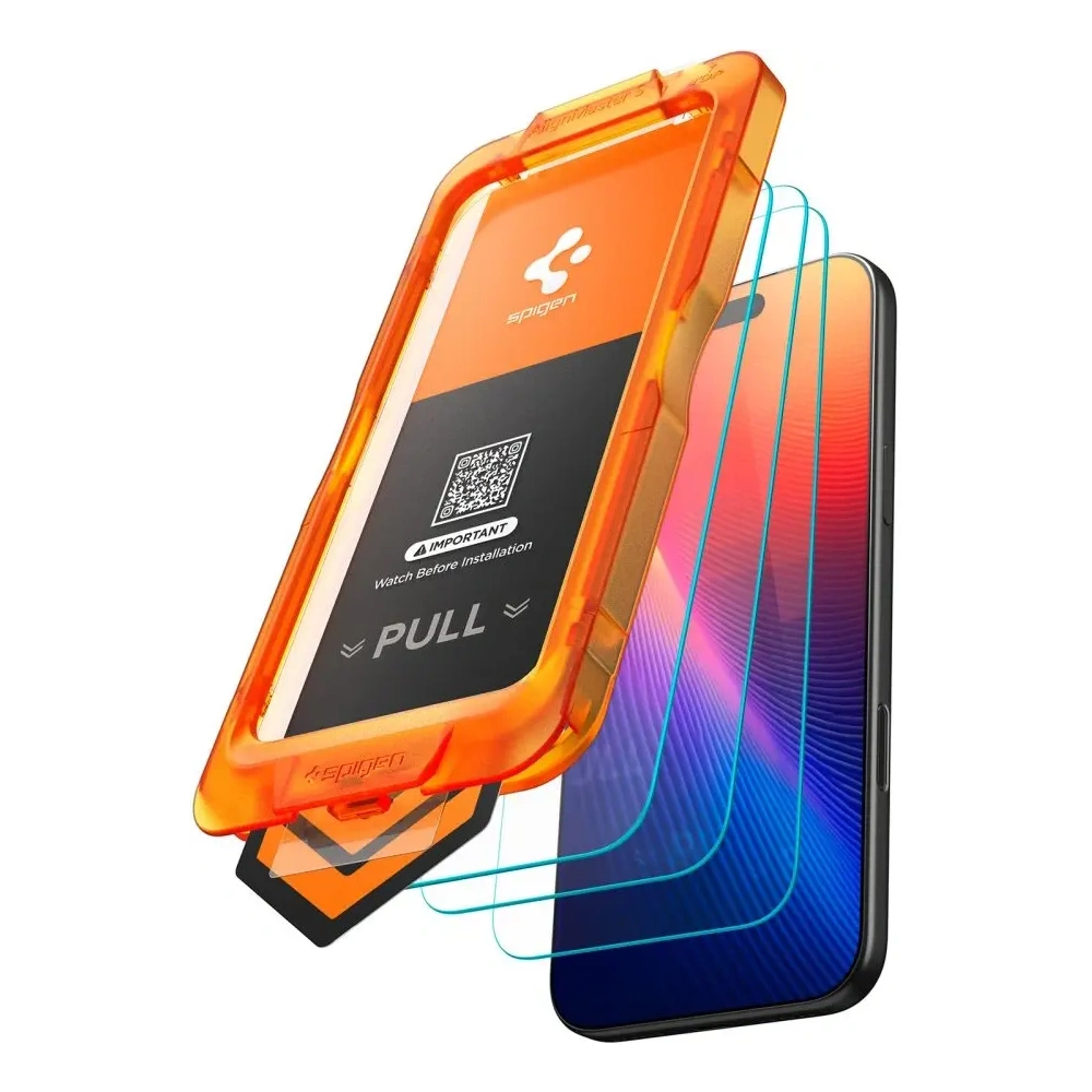 Szkło hartowane Spigen Alm Glas.tr Slim do Apple iPhone 17 Pro Max Clear [3 PACK]