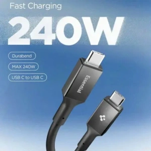 Kabel Spigen EB24012CC Essential USB-C Cable 240W 120cm Black