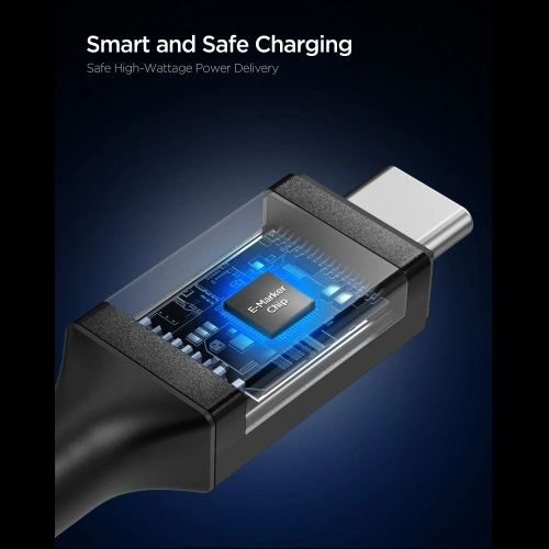 Kabel Spigen EB24012CC Essential USB-C Cable 240W 120cm Black