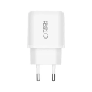Ładowarka sieciowa Tech-Protect NCA45W-GAN USB-A, USB-C Network Charger PD 45W / QC3.0 White