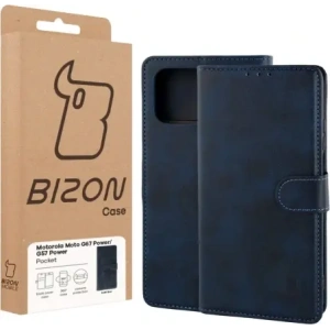 Etui z klapką Bizon Case Pocket do Motorola Moto G57 Power / G67 Power granatowe