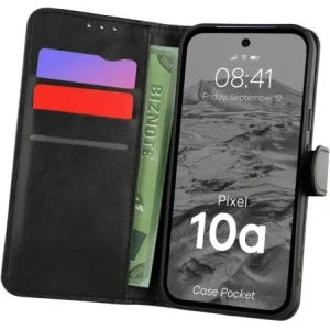 Etui z klapką Bizon Case Pocket do Google Pixel 10a czarne