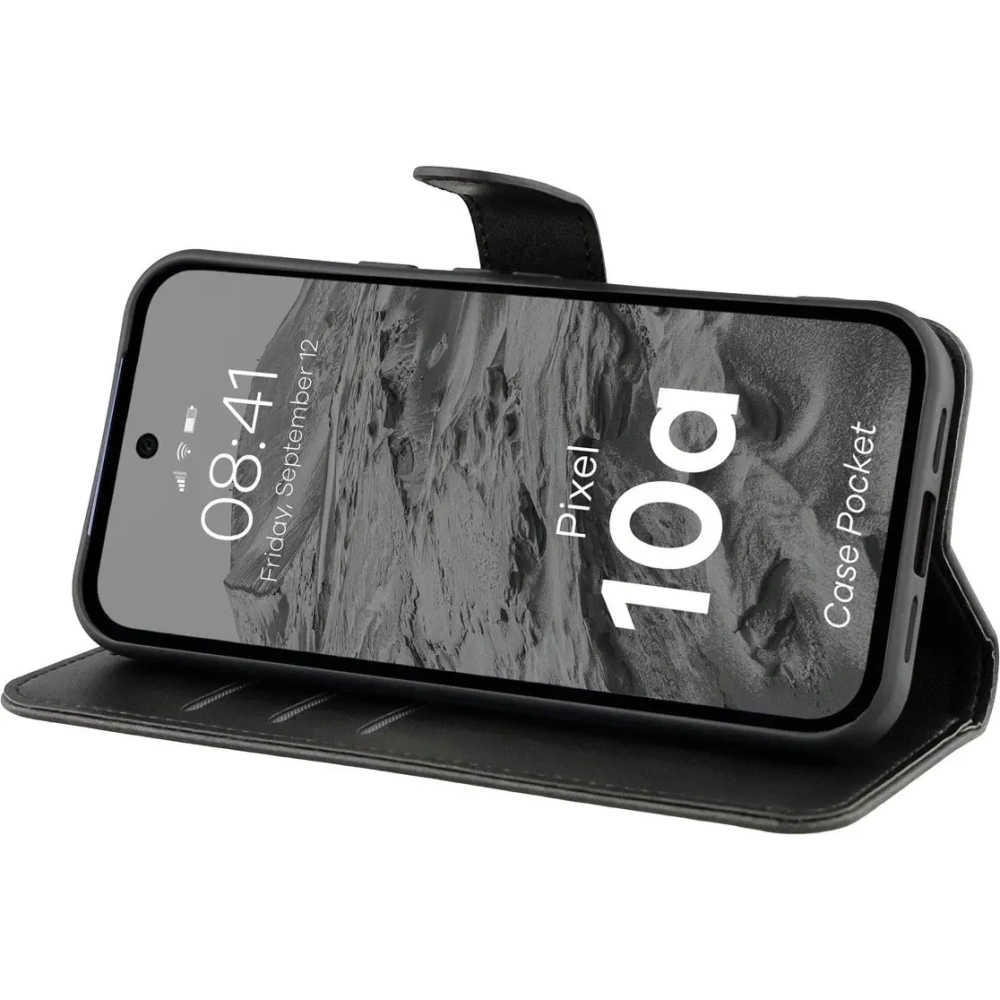 Etui z klapką Bizon Case Pocket do Google Pixel 10a czarne