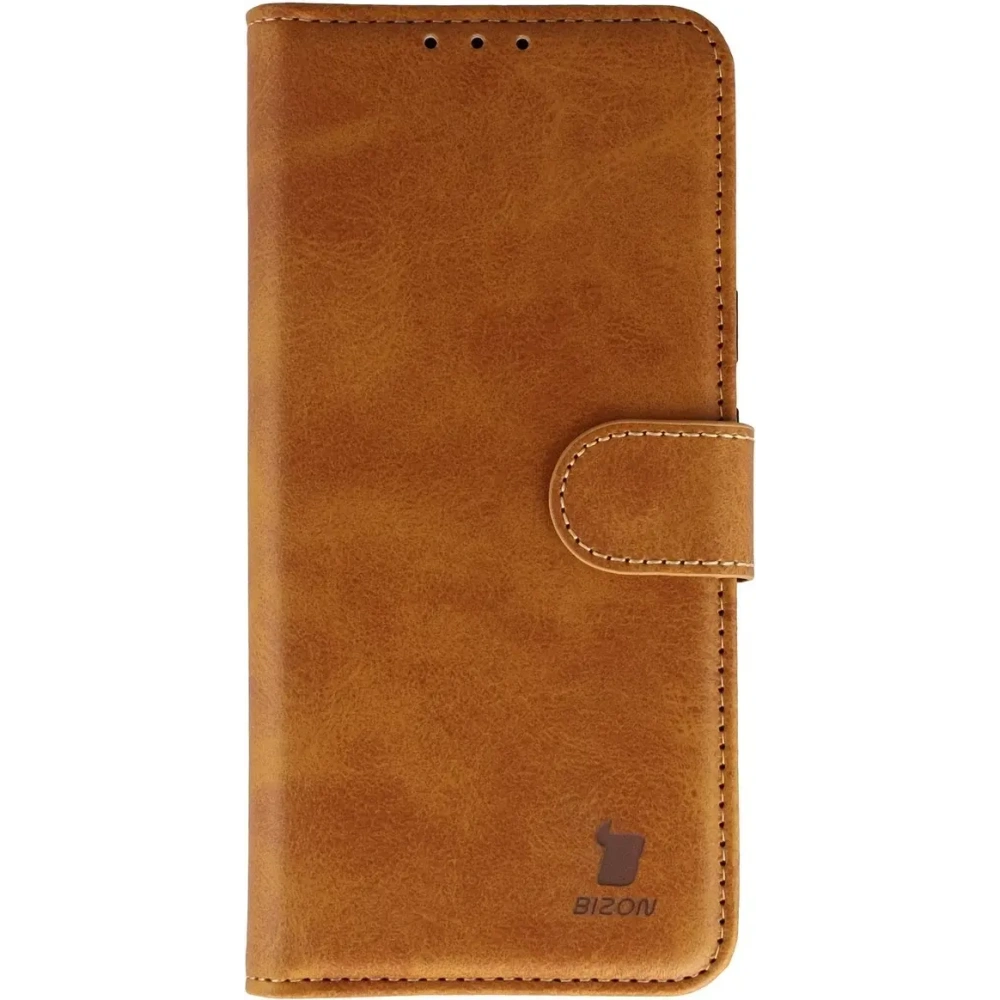 Etui z klapką Bizon Case Pocket do Google Pixel 10a brązowe
