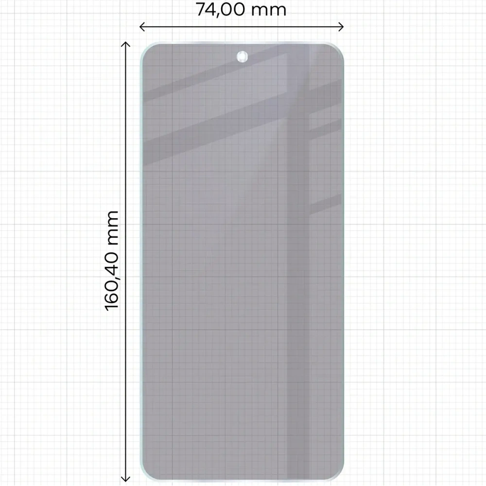 Prywatyzujące szkło hybrydowe Bizon Glass Mule Shadow do Nothing CMF Phone 2 Pro matowe