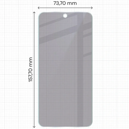 Prywatyzujące szkło hybrydowe Bizon Glass Mule Shadow do Samsung Galaxy M35 5G matowe