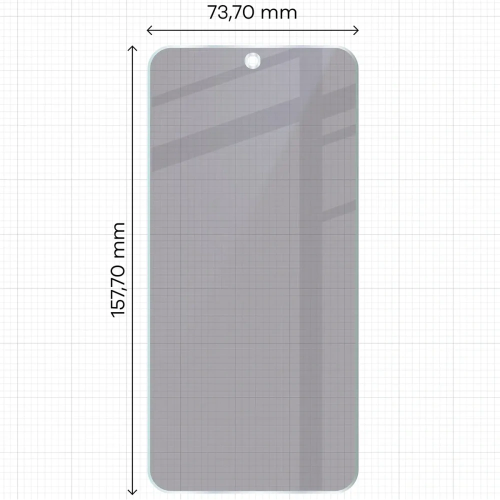 Prywatyzujące szkło hybrydowe Bizon Glass Mule Shadow do Samsung Galaxy M35 5G matowe