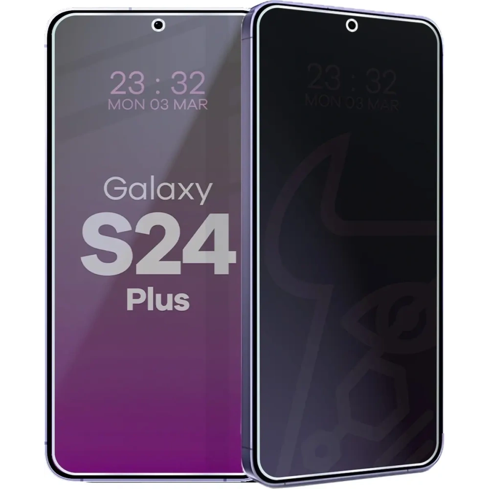 Prywatyzujące szkło hybrydowe Bizon Glass Mule Shadow do Samsung Galaxy S24+ Plus matowe