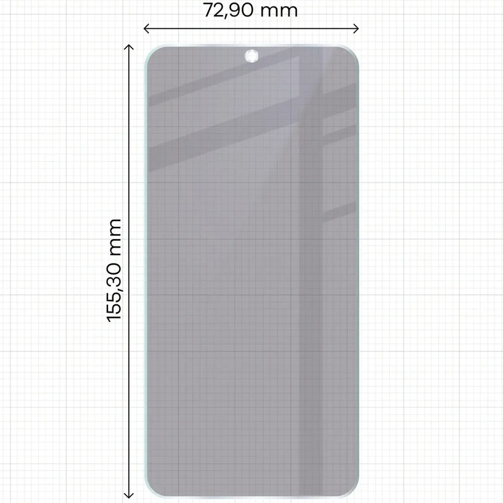 Prywatyzujące szkło hybrydowe Bizon Glass Mule Shadow do Samsung Galaxy S24+ Plus matowe