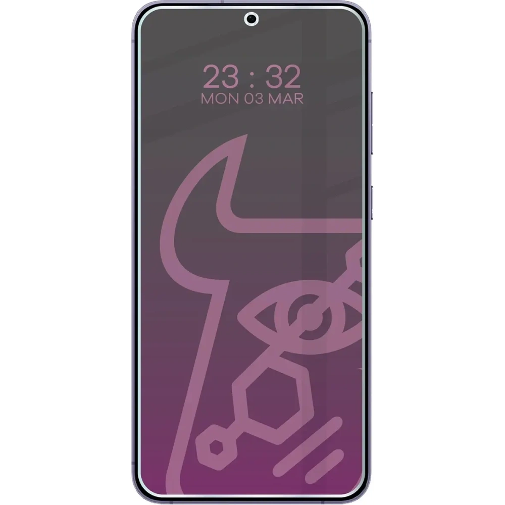 Prywatyzujące szkło hybrydowe Bizon Glass Mule Shadow do Samsung Galaxy S24+ Plus matowe