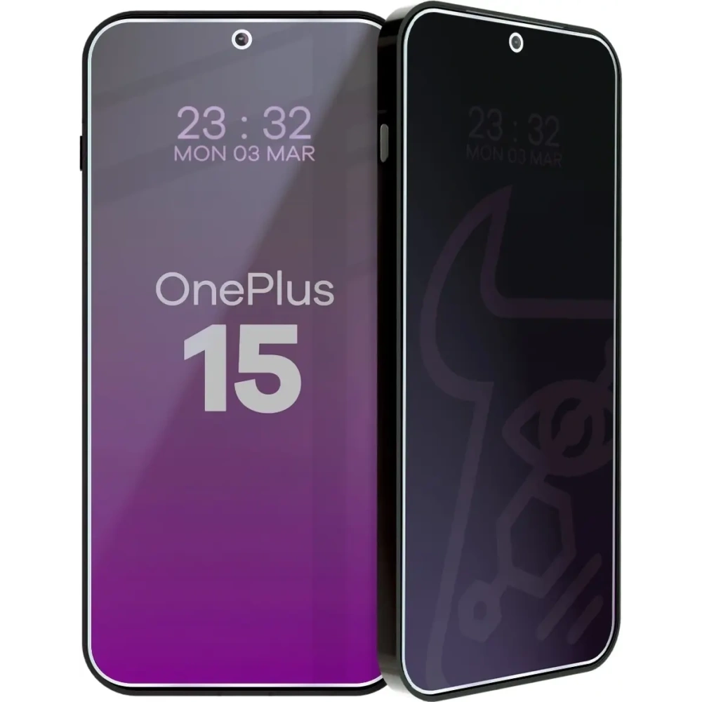 Prywatyzujące szkło hybrydowe Bizon Glass Mule Shadow do OnePlus 15 matowe