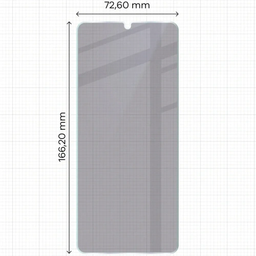 Prywatyzujące szkło hybrydowe Bizon Glass Mule Shadow do Xiaomi Redmi 14C 4G / 5G matowe
