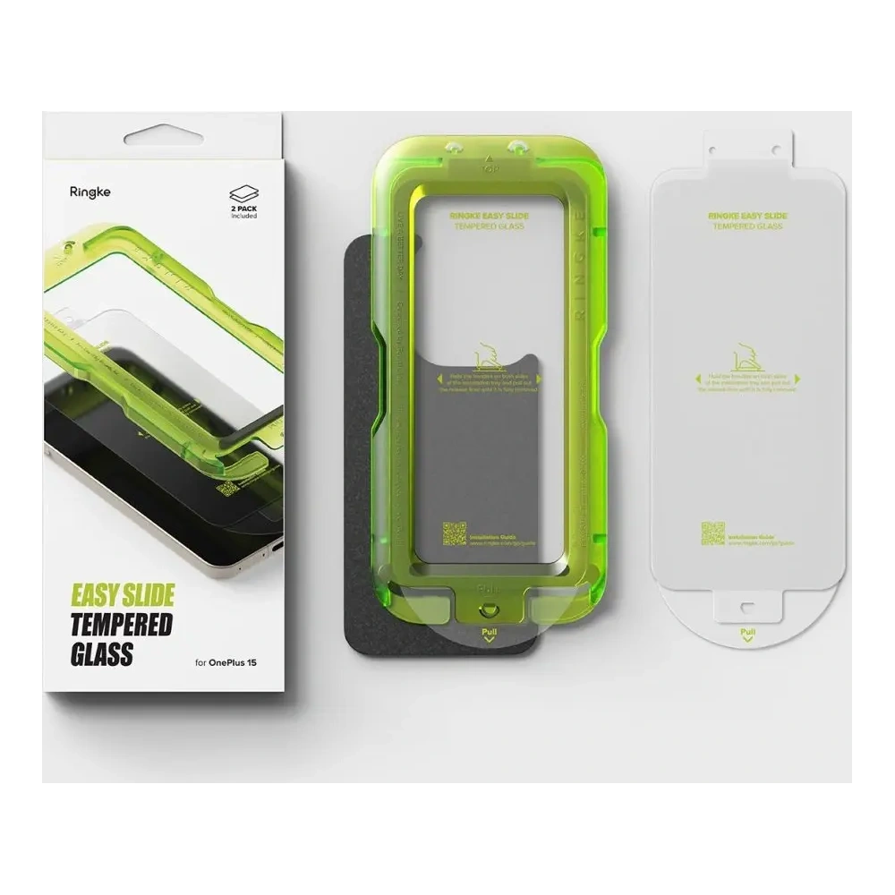 Szkło hartowane Ringke Easy Slide do OnePlus 15 Clear [2 PACK]