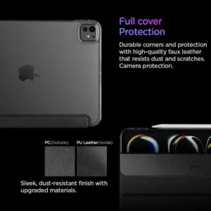 Etui Spigen Liquid Air Folio do Apple iPad Pro 11” 2024/2025 Black
