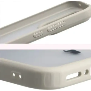 Etui Bizon Case Angelo do Realme GT 8 Pro półprzezroczyste z beżową ramką