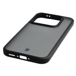 Etui Bizon Case Angelo do Realme GT 8 Pro przydymione z czarną ramką