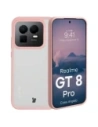 Etui Bizon Case Angelo do Realme GT 8 Pro półprzezroczyste z jasnoróżową ramką