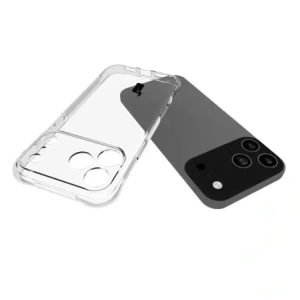 Elastyczne etui + 2x szkło hartowane Bizon Case Clear Pack do Apple iPhone 17 Pro Max