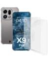 Elastyczne etui + 2x folia na ekran Bizon Case Clear Pack do Oppo Find X9 Pro