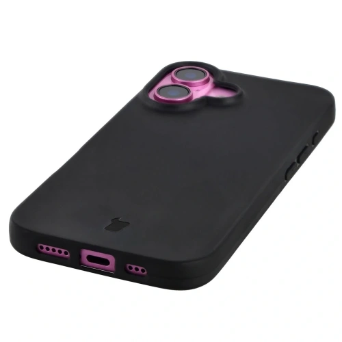 Etui z recyklingu Bizon Case ReLeaf do Apple iPhone 16 czarne