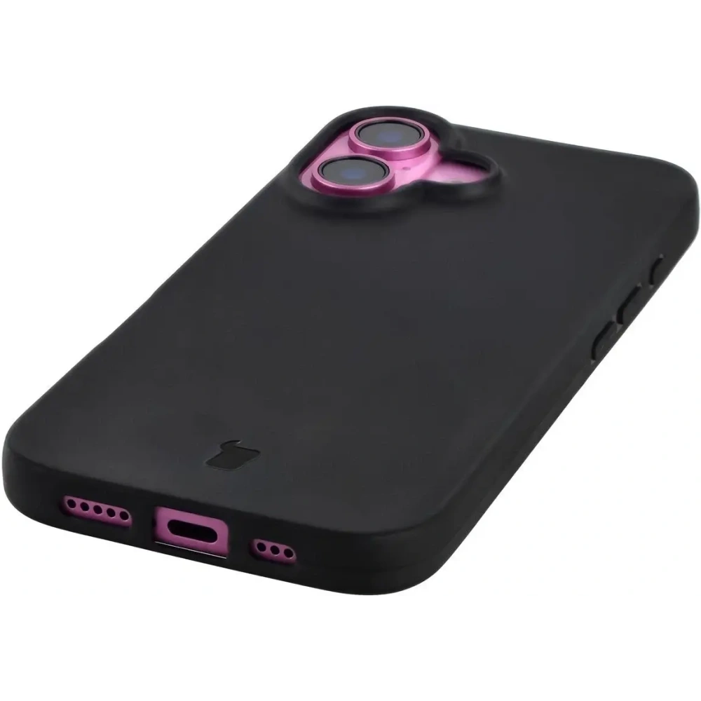 Etui z recyklingu Bizon Case ReLeaf do Apple iPhone 16 czarne