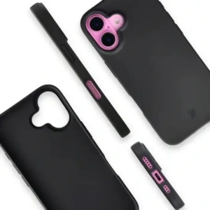 Etui z recyklingu Bizon Case ReLeaf do Apple iPhone 16 czarne