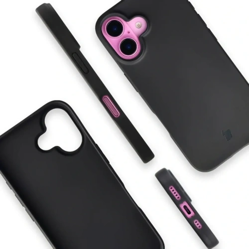 Etui z recyklingu Bizon Case ReLeaf do Apple iPhone 16 czarne