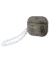 Etui Guess 4G Pearl Strap do Apple AirPods Pro 3 brązowy