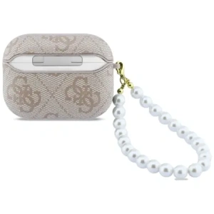 Etui Guess 4G Pearl Strap do Apple AirPods Pro 3 różowy
