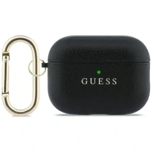 Etui Guess Grained Classic Logo do Apple AirPods Pro 3 czarny