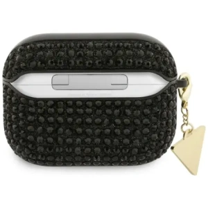 Etui Guess Rhinestone Triangle Charm do Apple AirPods Pro 3 czarny