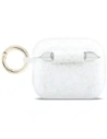 Etui Guess Silicone Glitter Ring do Apple AirPods Pro 3 biały
