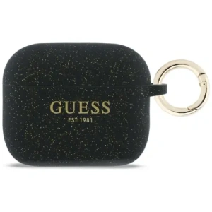 Etui Guess Silicone Glitter Ring do Apple AirPods Pro 3 czarny