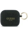 Etui Guess Silicone Glitter Ring do Apple AirPods Pro 3 czarny
