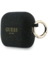 Etui Guess Silicone Glitter Ring do Apple AirPods Pro 3 czarny