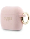 Etui Guess Silicone Glitter Ring do Apple AirPods Pro 3 różowy