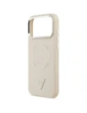 Etui Guess Triangle Logo MagSafe do Apple iPhone 17 Pro beżowy