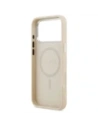 Etui Guess Triangle Logo MagSafe do Apple iPhone 17 Pro beżowy