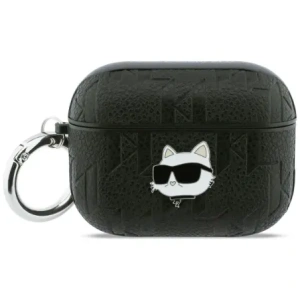 Etui Karl Lagerfeld Monogram Choupette Head do Apple AirPods Pro 3 czarny