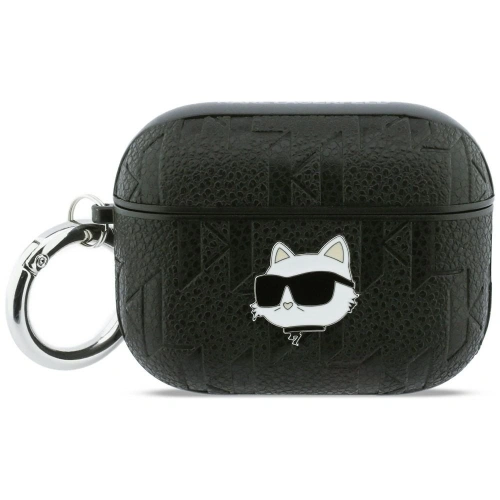 Etui Karl Lagerfeld Monogram Choupette Head do Apple AirPods Pro 3 czarny