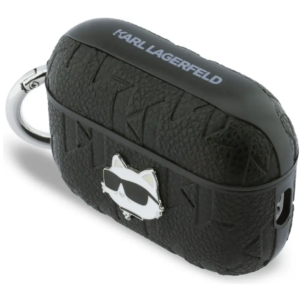 Etui Karl Lagerfeld Monogram Choupette Head do Apple AirPods Pro 3 czarny