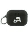Etui Karl Lagerfeld Monogram Karl & Choupette Head do Apple AirPods Pro 3 czarny
