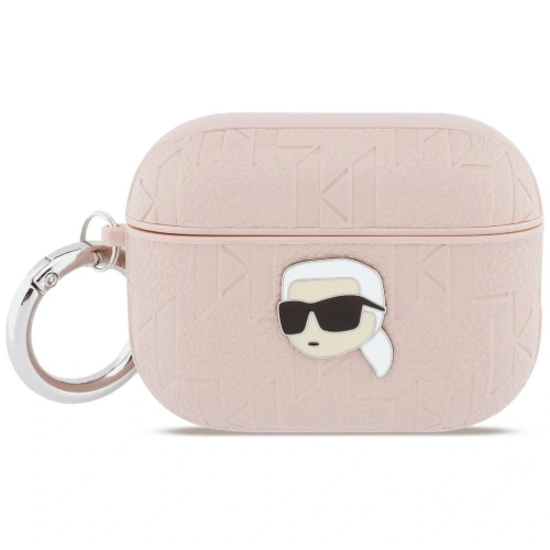 Etui Karl Lagerfeld Monogram Karl Head do Apple AirPods Pro 3 różowy