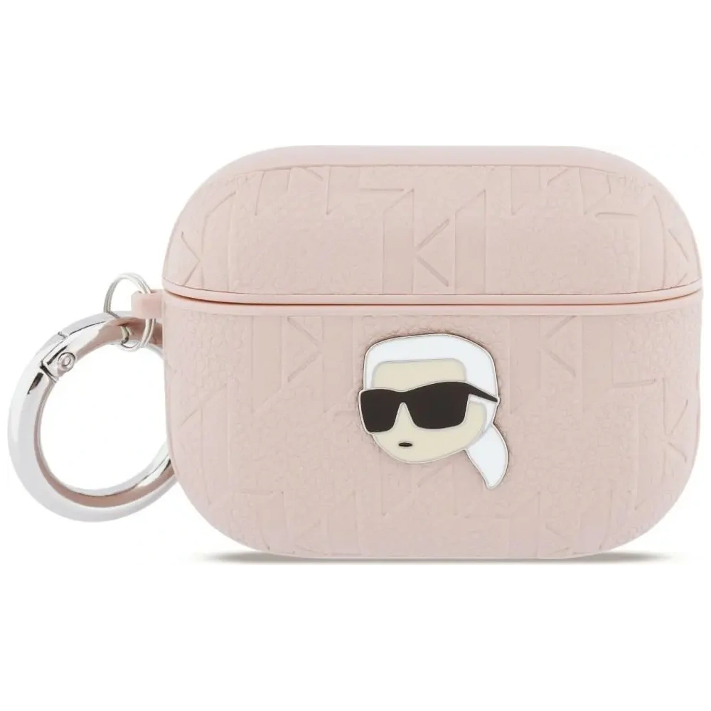 Etui Karl Lagerfeld Monogram Karl Head do Apple AirPods Pro 3 różowy