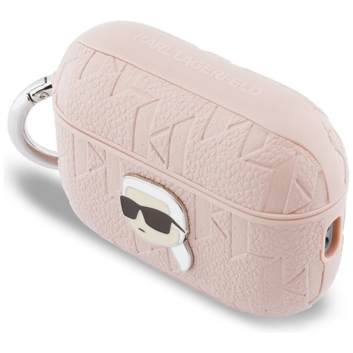 Etui Karl Lagerfeld Monogram Karl Head do Apple AirPods Pro 3 różowy