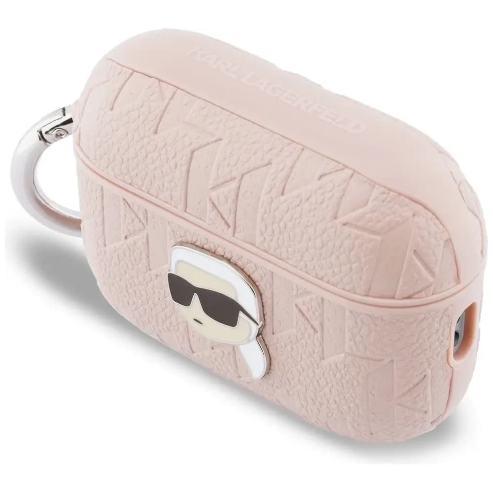 Etui Karl Lagerfeld Monogram Karl Head do Apple AirPods Pro 3 różowy