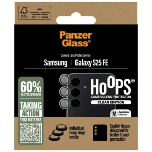 Szkło hartowane na obiektyw PanzerGlass Hoops Lens Protector do Samsung Galaxy S25 FE przezroczysty